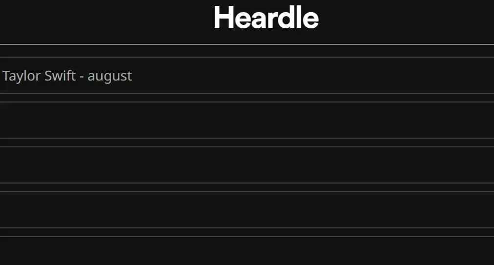 Heardle August 20th Answer Today 177