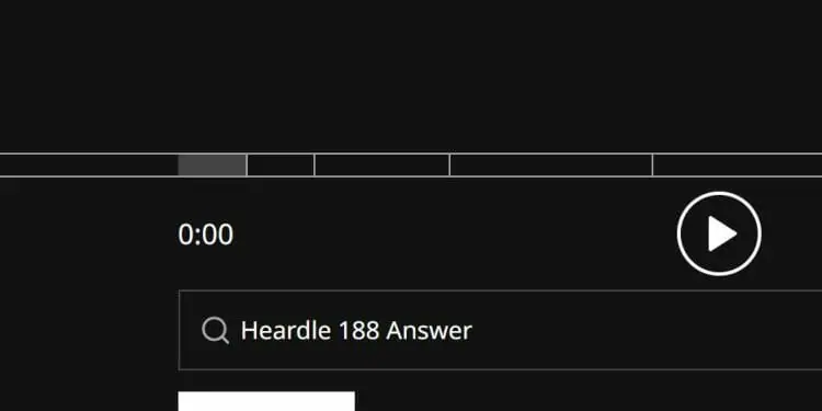 Heardle August 31 2022 Answer Today