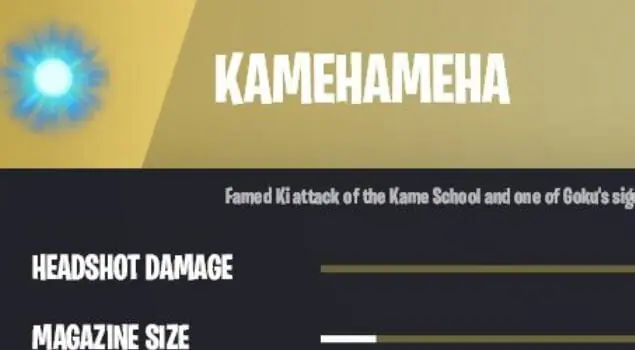 Kamehameha Fortnite Mythic Dragon Ball Z Item