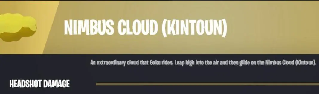 Nimbus Cloud Fortnite Dragon Ball Z Super