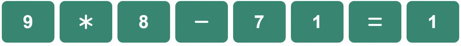 Daily Bi-Nerdle Answer 1 - 20th September 2022