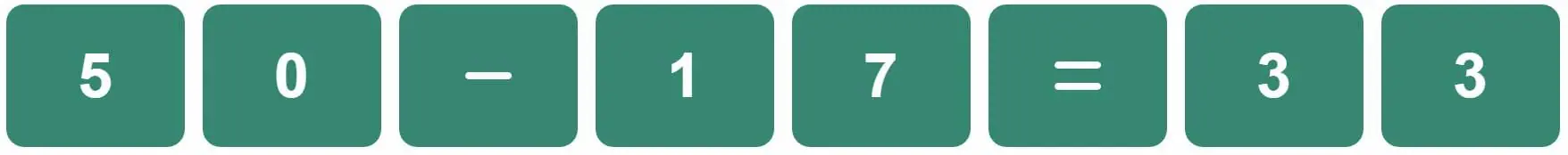 Daily Bi-Nerdle Answer 1 - 29th September 2022