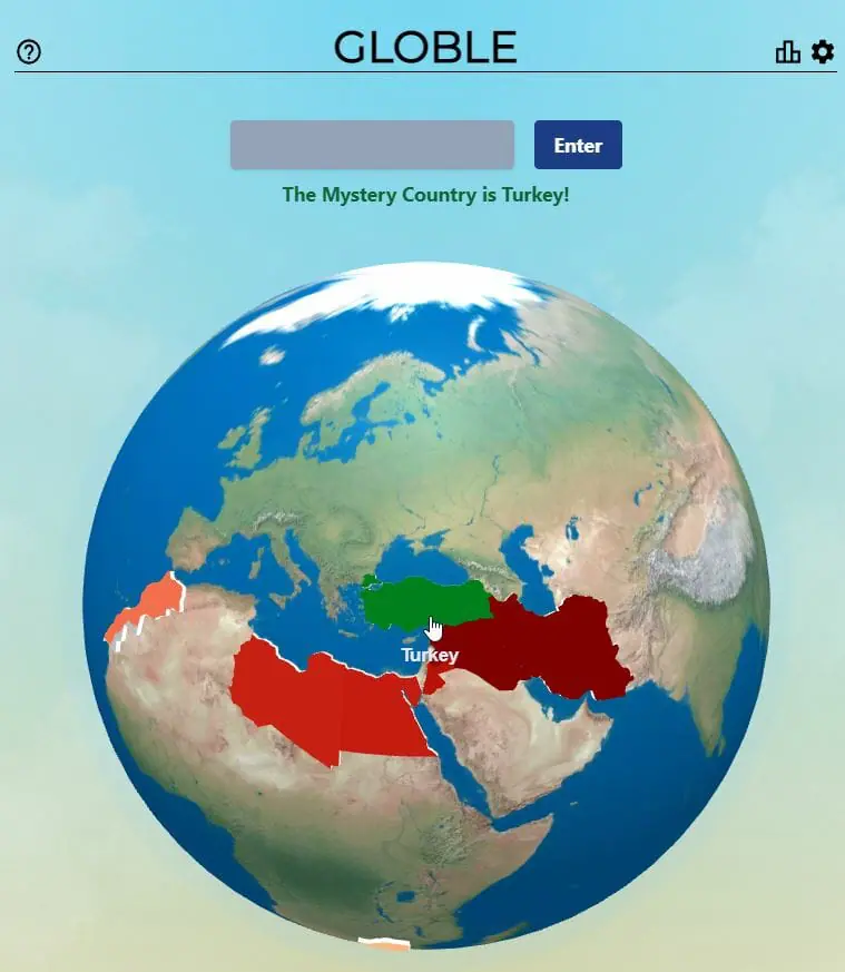 Daily Globle Answer - 27th September 2022