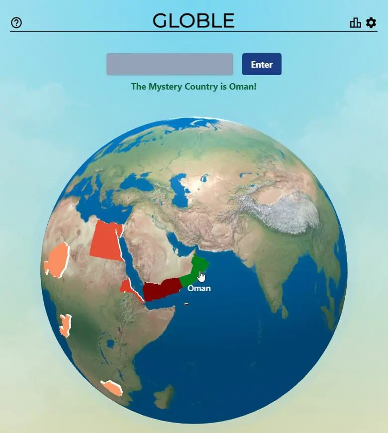 Daily Globle Answer - 28th September 2022