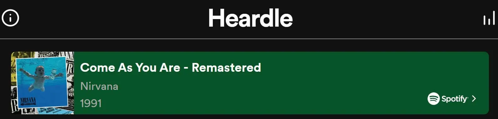 Daily Heardle Answer - 22nd September 2022