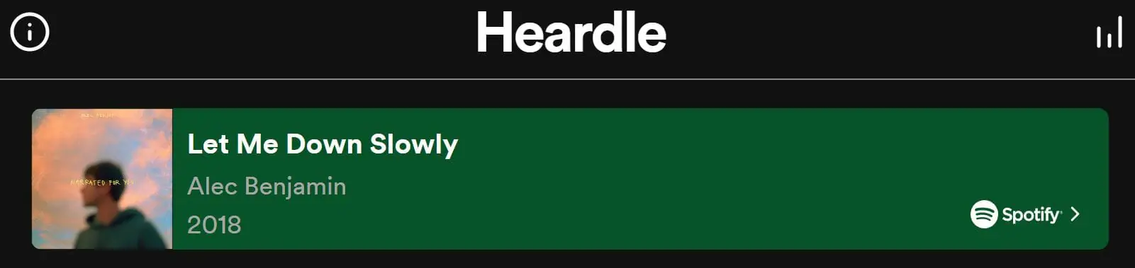 Daily Heardle Answer - 23rd September 2022