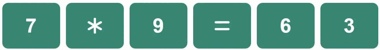 Daily Mini Bi-Nerdle Answer 1 - 14th September 2022