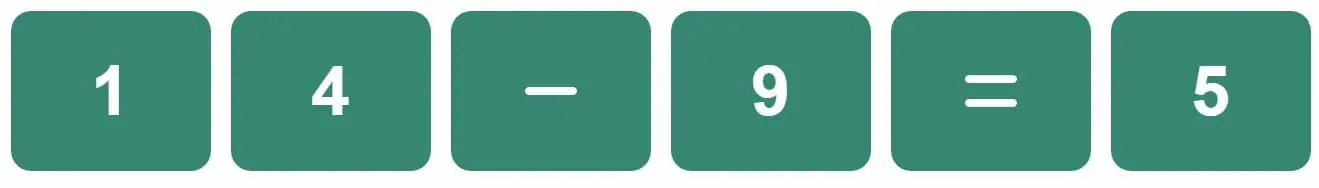 Daily Mini Bi-Nerdle Answer 1 - 24th September 2022