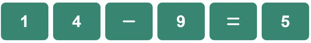 Daily Mini Bi-Nerdle Answer 2 - 14th September 2022