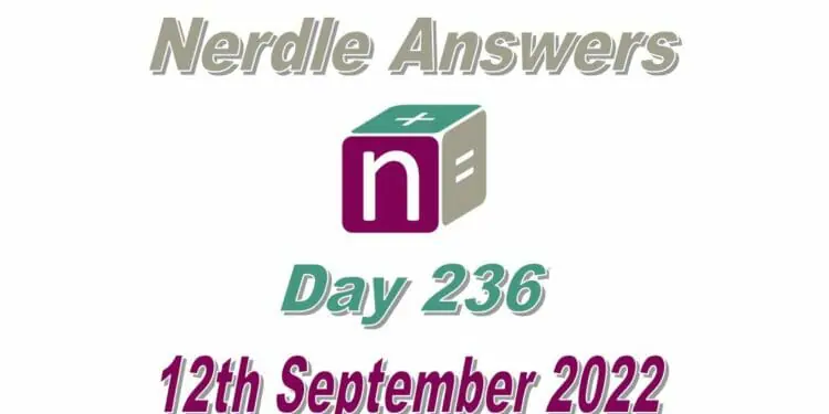 Daily Nerdle 236 Answers - September 12th, 2022