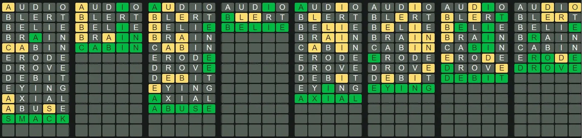Daily Octordle 222 Answer - September 3rd 2022