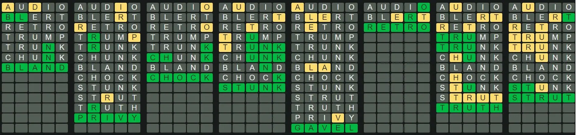 Daily Octordle 225 Answer - September 6th 2022