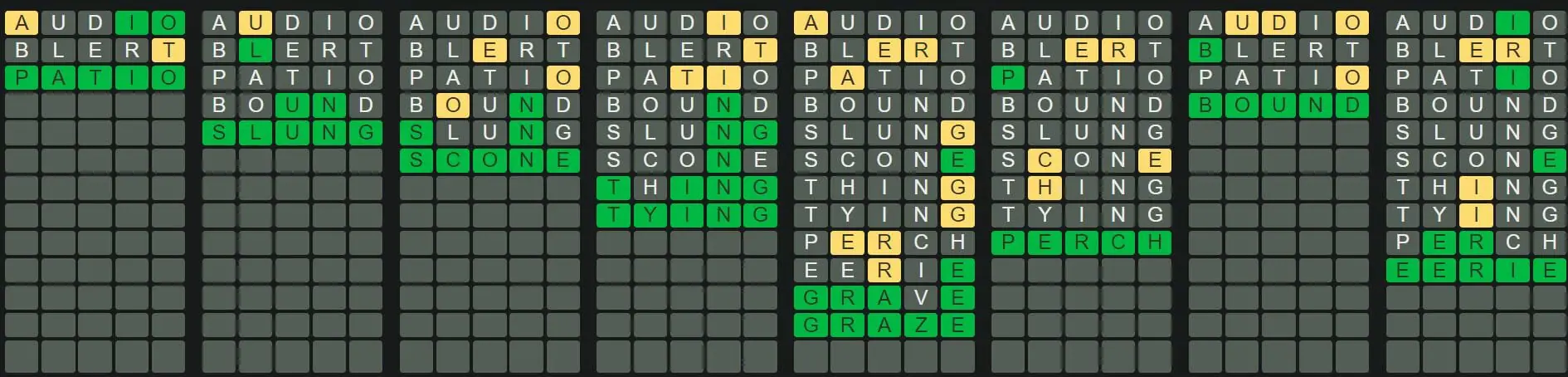Daily Octordle 240 Answer - September 21st 2022