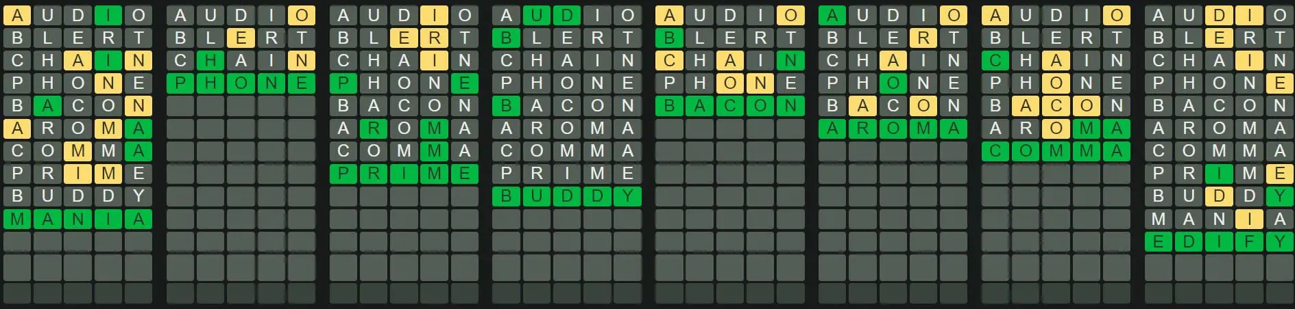 Daily Octordle 242 Answer - September 23rd 2022