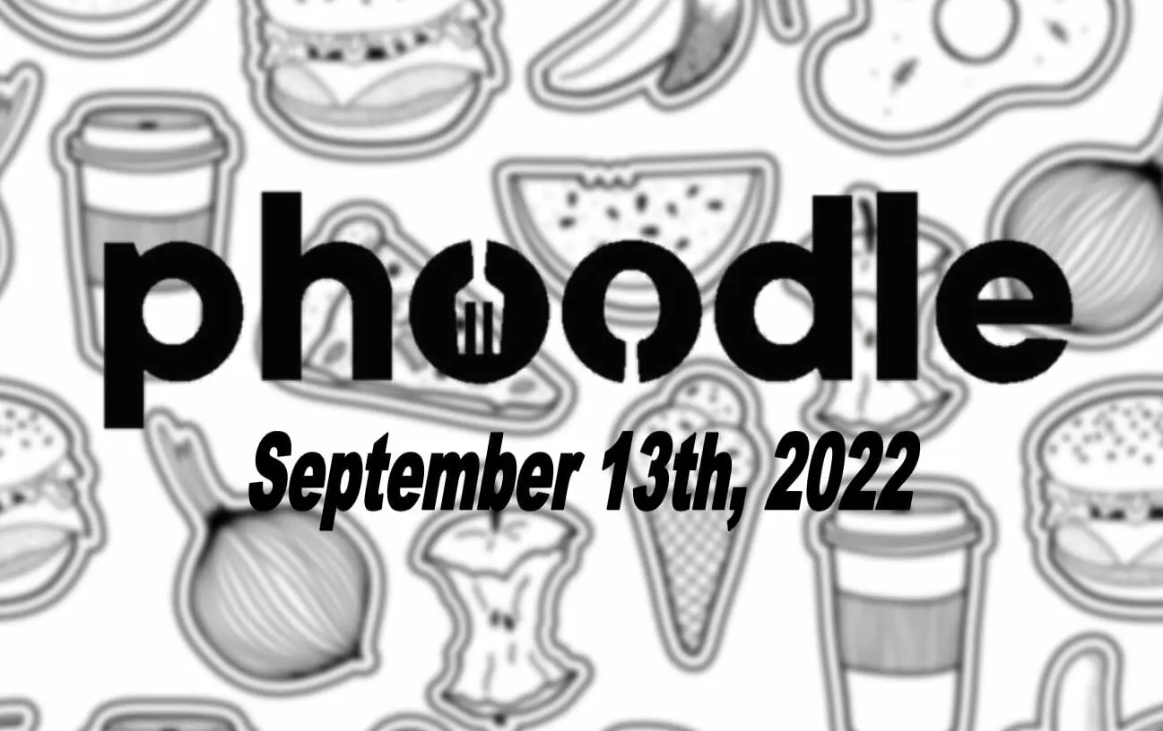 Daily Phoodle - 13th September 2022
