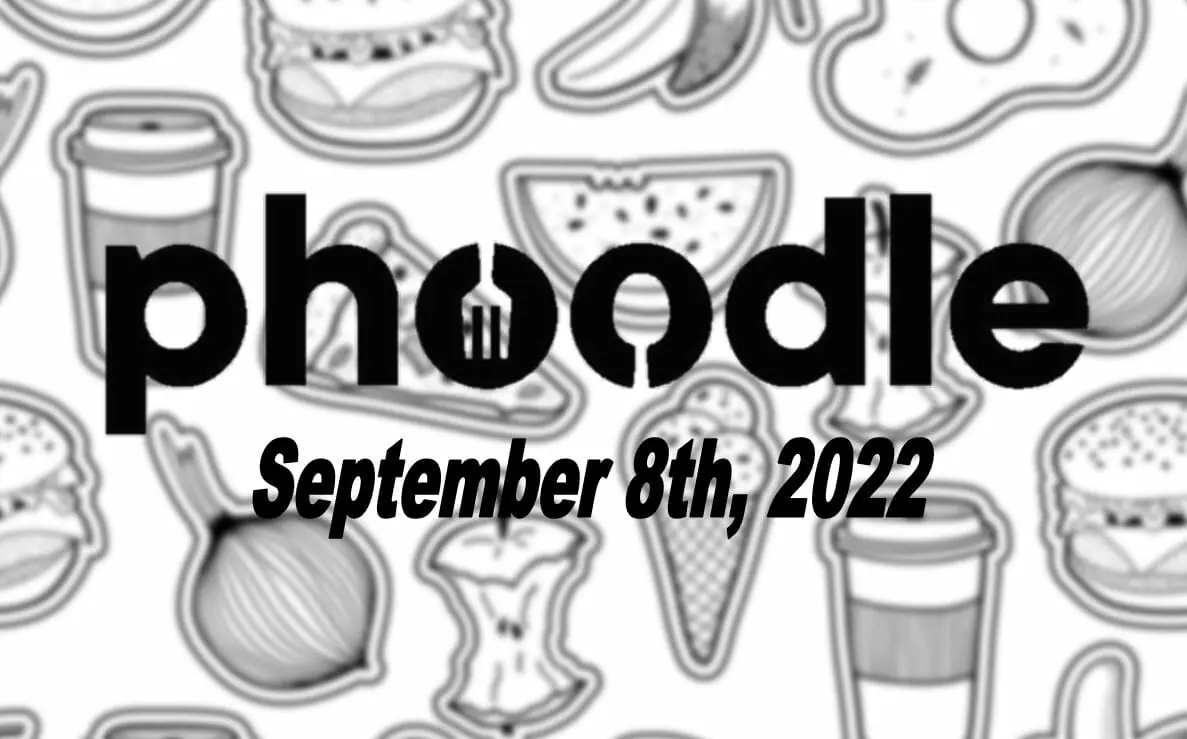Daily Phoodle - 8th September 2022