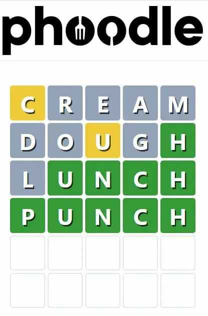Daily Phoodle Answer 120 - 5th September 2022