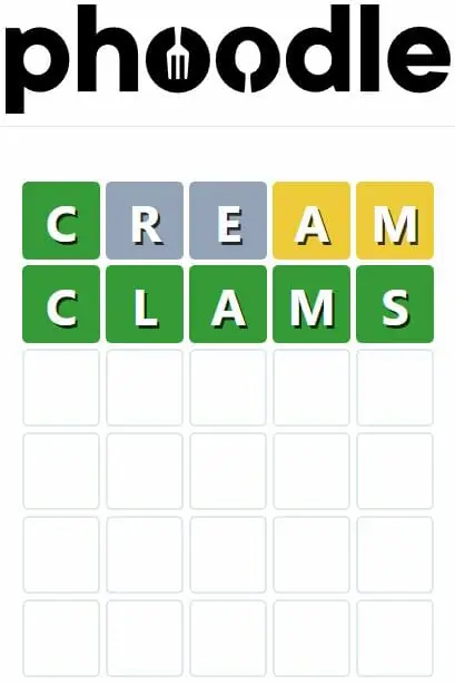 Daily Phoodle Answer 123 - 8th September 2022