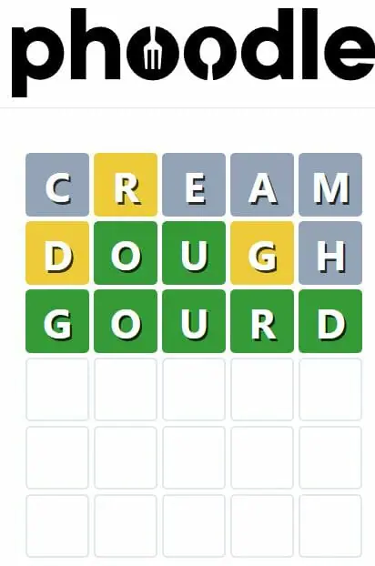 Daily Phoodle Answer 143 - 28th September 2022