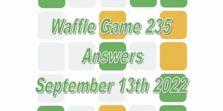 Daily Waffle - September 13th 2022