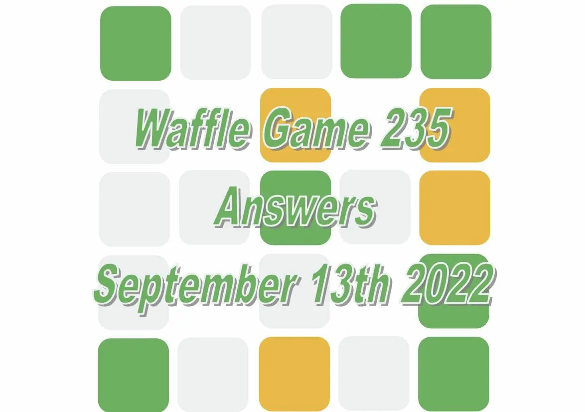 Daily Waffle - September 13th 2022