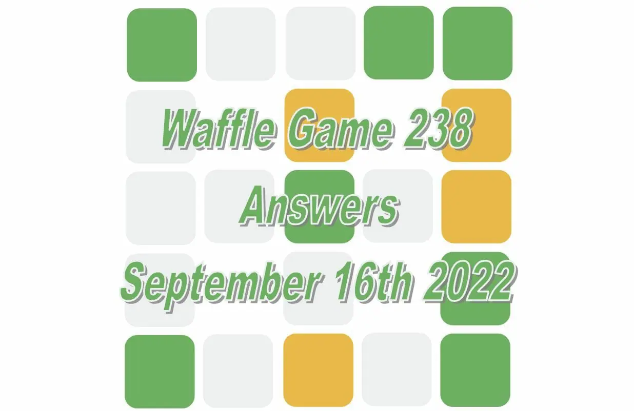 Daily Waffle - September 16th 2022