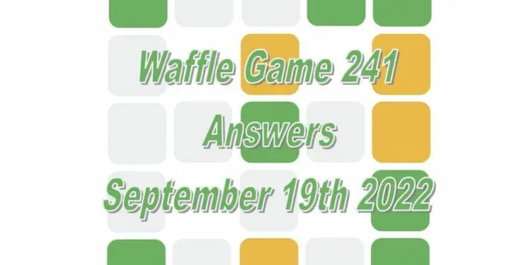 Daily Waffle - September 19th 2022