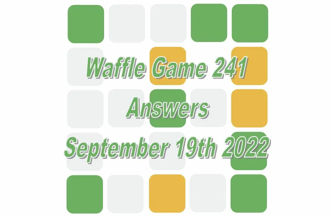 Daily Waffle - September 19th 2022