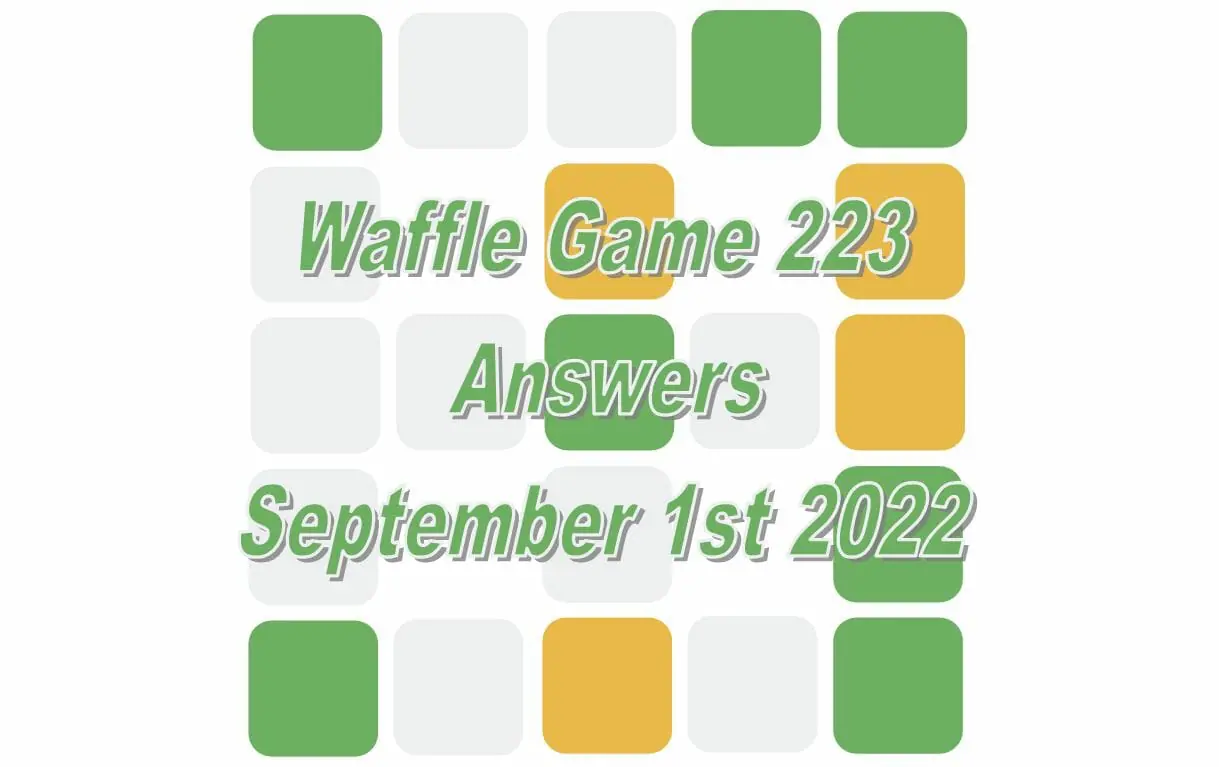 Daily Waffle - September 1st 2022