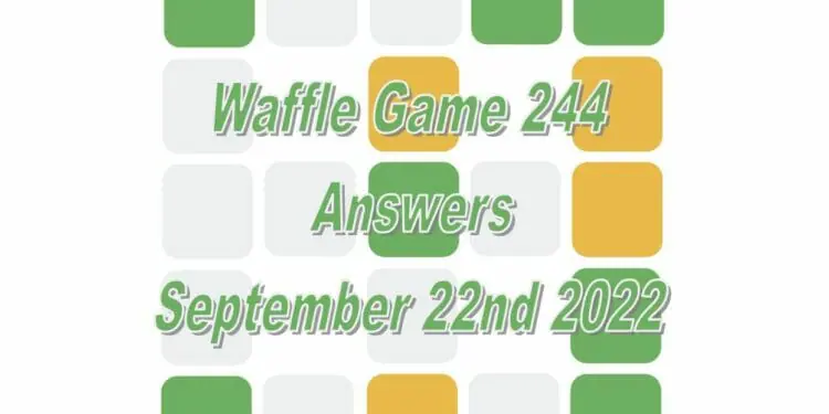 Daily Waffle - September 22nd 2022