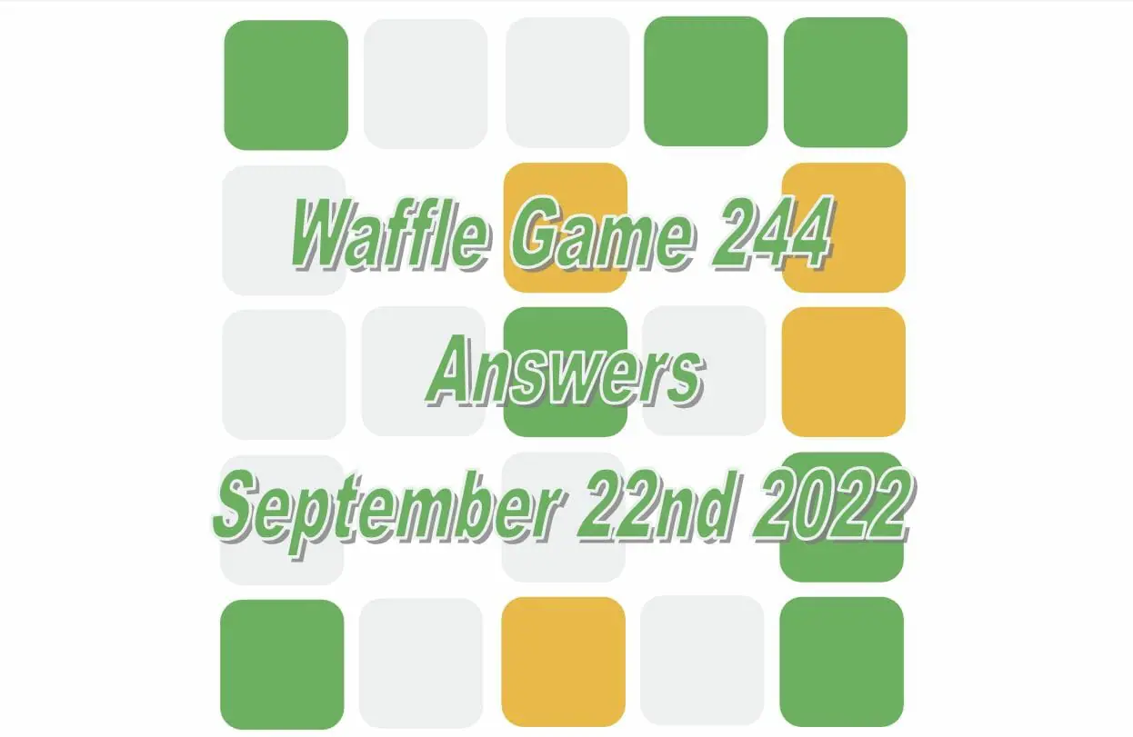 Daily Waffle - September 22nd 2022
