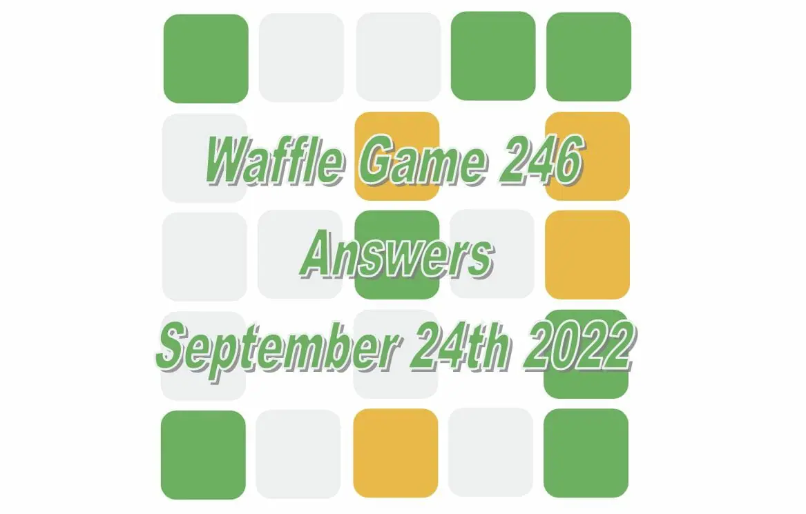Daily Waffle - September 24th 2022