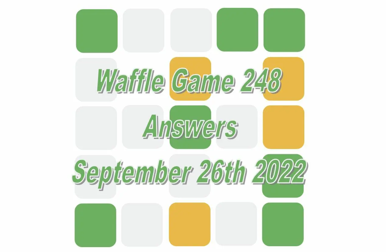 Daily Waffle - September 26th 2022