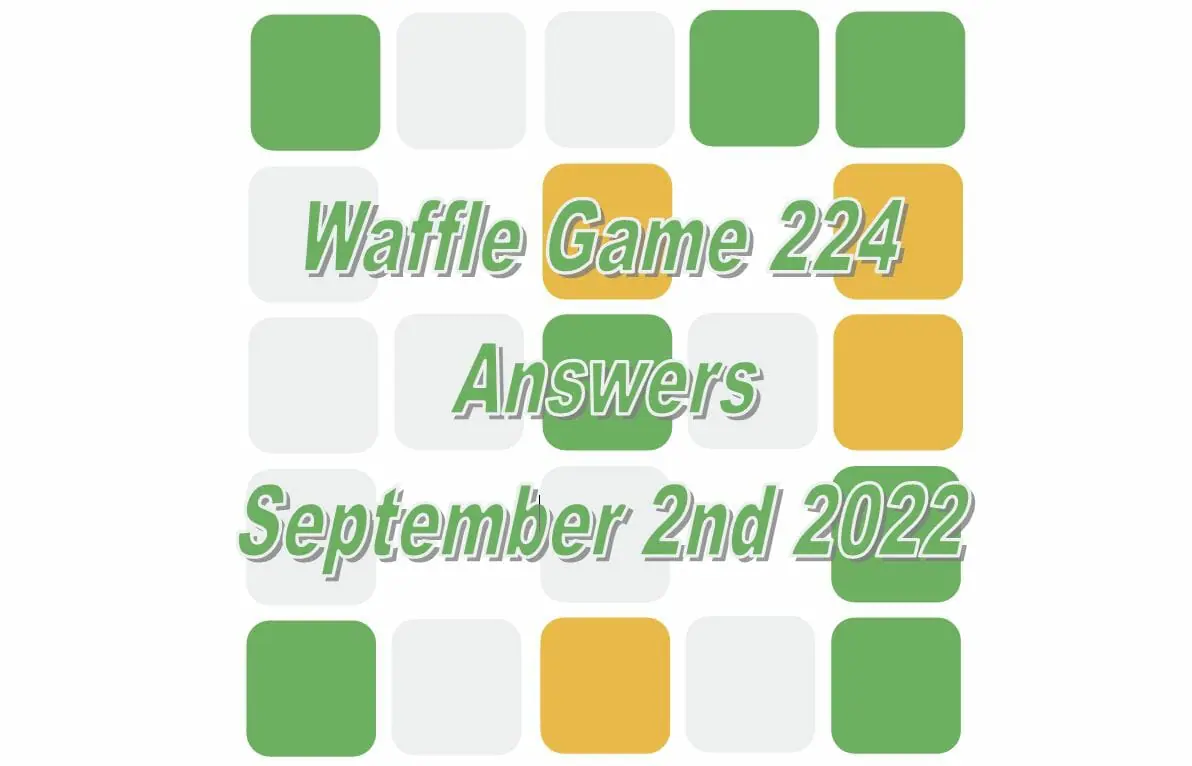 Daily Waffle - September 2nd 2022