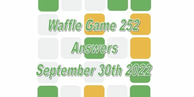 Daily Waffle - September 30th 2022