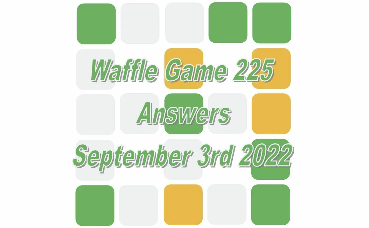 Daily Waffle - September 3rd 2022