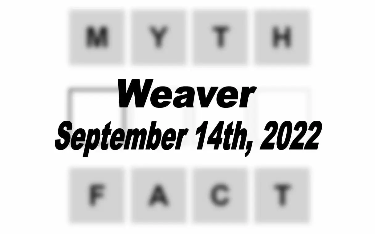 Daily Weaver - 14th September 2022