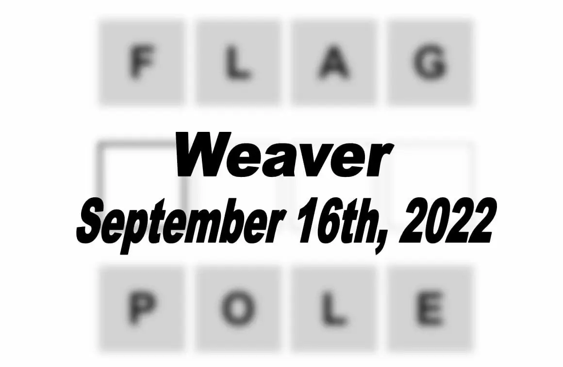 Daily Weaver - 16th September 2022