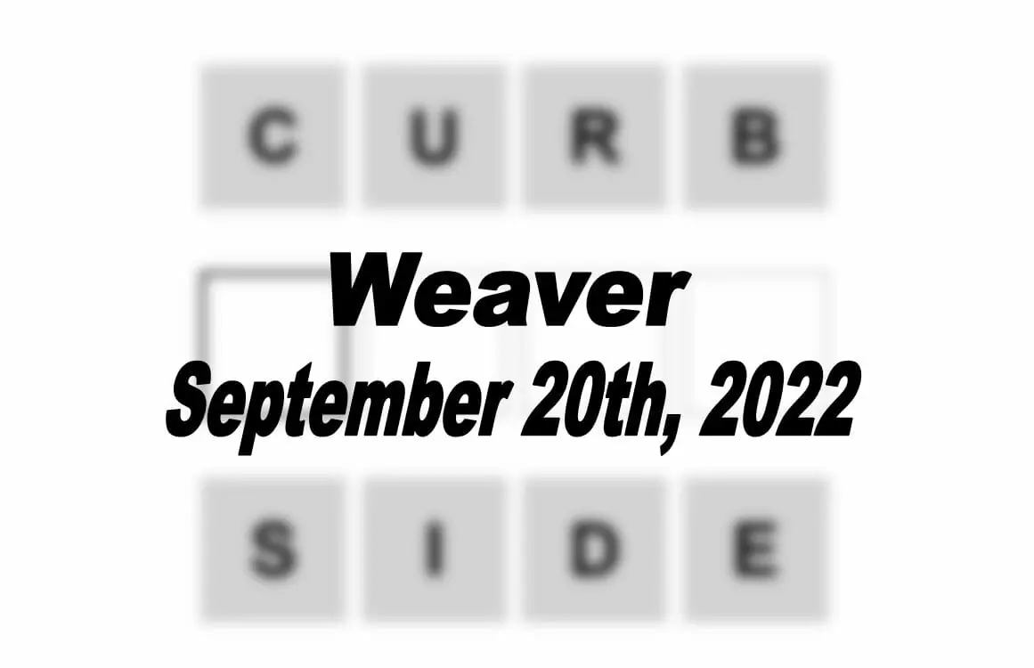 Daily Weaver - 20th September 2022