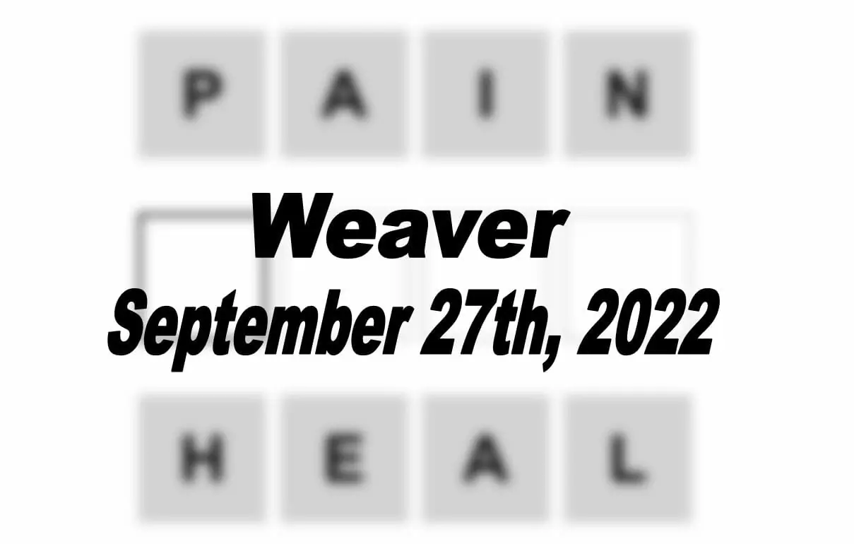 Daily Weaver - 27th September 2022