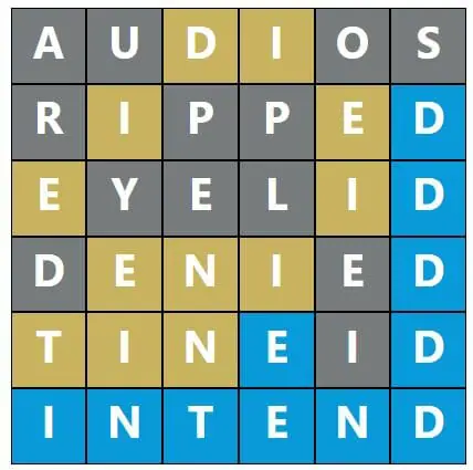 Daily Word Hurdle #455 Morning Answer - 3rd September 2022