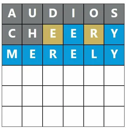 Daily Word Hurdle #458 Afternoon Answer - 4th September 2022