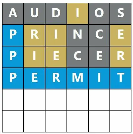 Daily Word Hurdle #461 Morning Answer - 6th September 2022