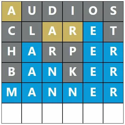 Daily Word Hurdle #470 Afternoon Answer - 10th September 2022
