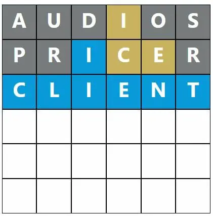 Daily Word Hurdle #476 Afternoon Answer - 13th September 2022
