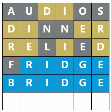 Daily Word Hurdle #480 Afternoon Answer - 15th September 2022