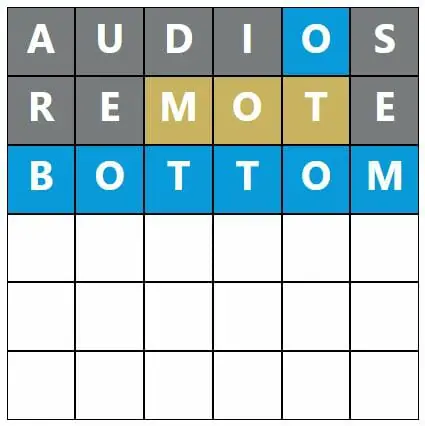 Daily Word Hurdle #485 Morning Answer - 18th September 2022