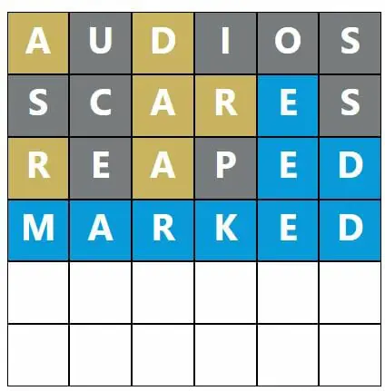 Daily Word Hurdle #487 Morning Answer - 19th September 2022