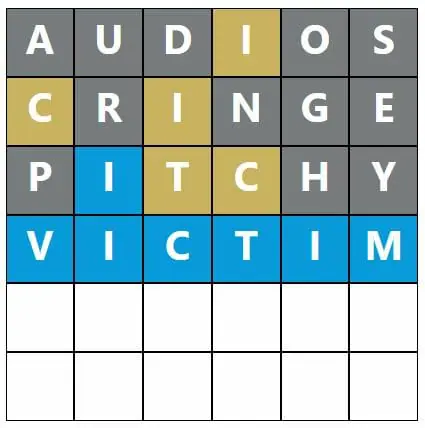Daily Word Hurdle #490 Afternoon Answer - 20th September 2022
