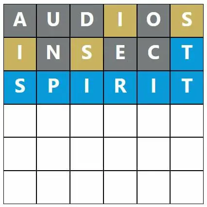 Daily Word Hurdle #500 Afternoon Answer - 25th September 2022
